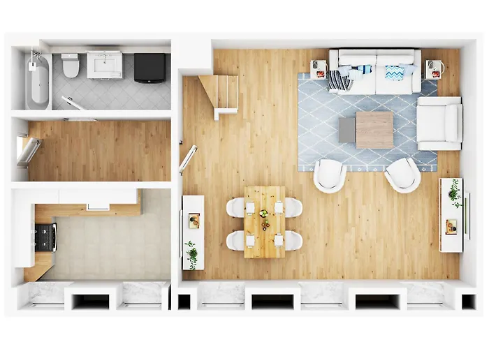 Fewo1846 - Lille Petuhtante II - Elegante Vintage-Wohnung Mit 2 Schlafzimmern